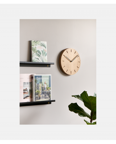 Watch Out - Wall clock - Solid Oak and Brass - Design Anne Boysen